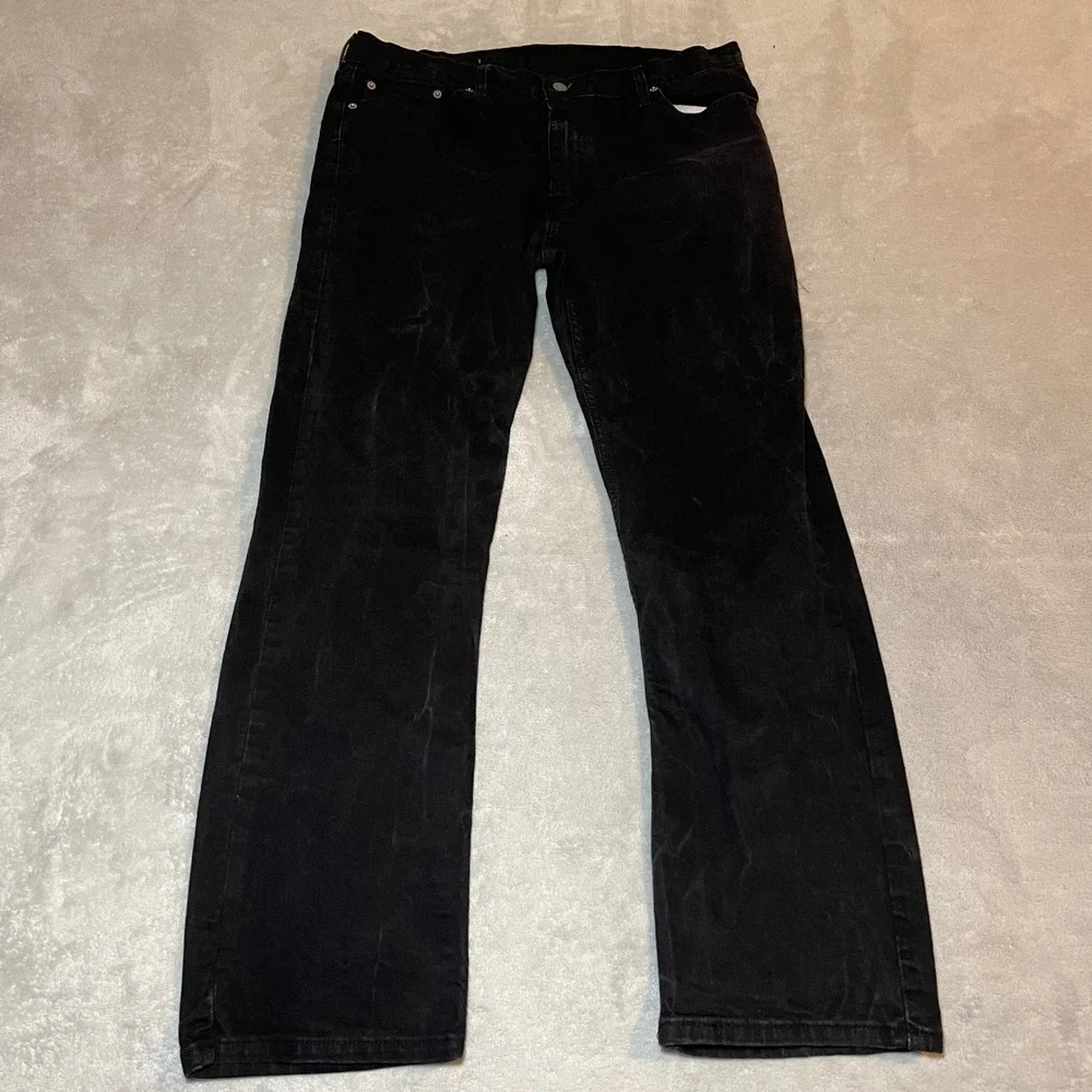 Levis 511 Jeans Mens 40x32 Black Slim Fit Denim Pants Stretch Western Streetwear